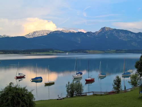 füssen  lake  castle view