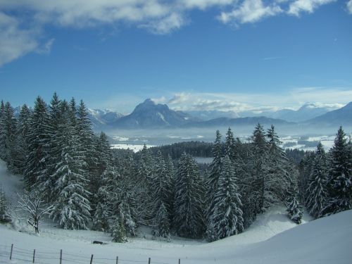 füssener land alpine winter