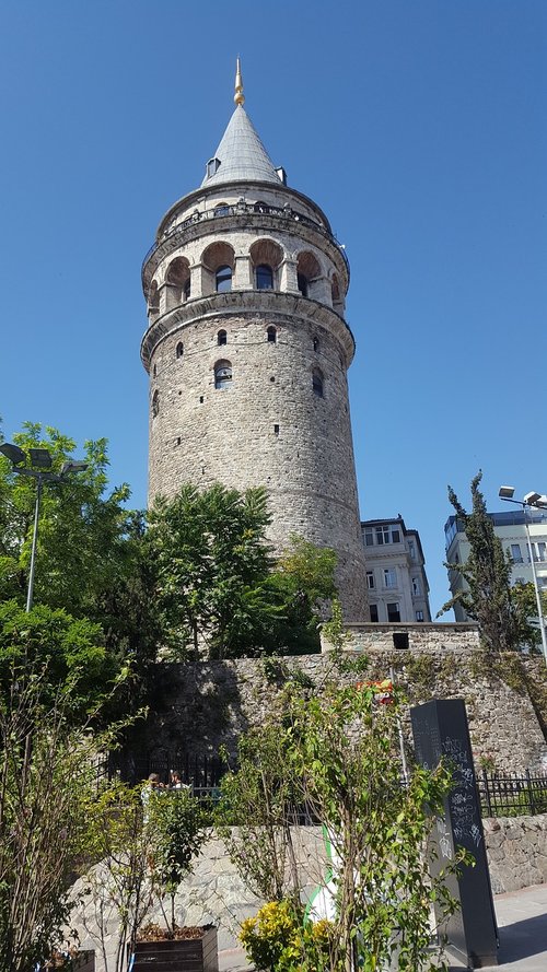 galata  tower  stone