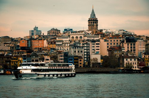 galata  tower  ferry