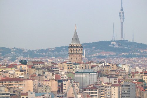 galata  galata tower  city