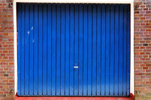 garage door home blue