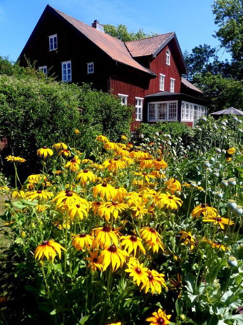 garden  house  himmel