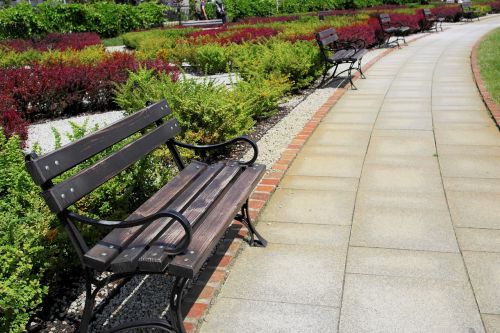 garden square bench