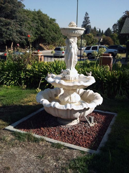 garden fountain outdoor