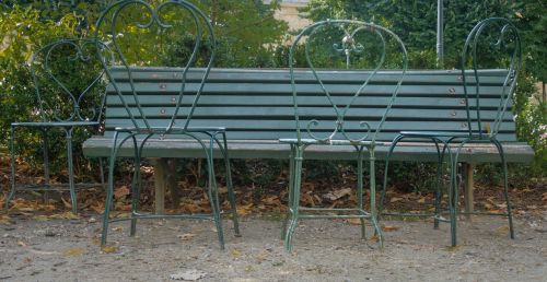 garden bench bank garden