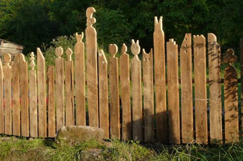garden fence wood fence paling