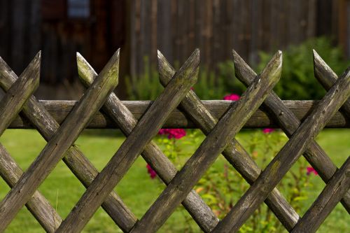 garden fence fence wood fence