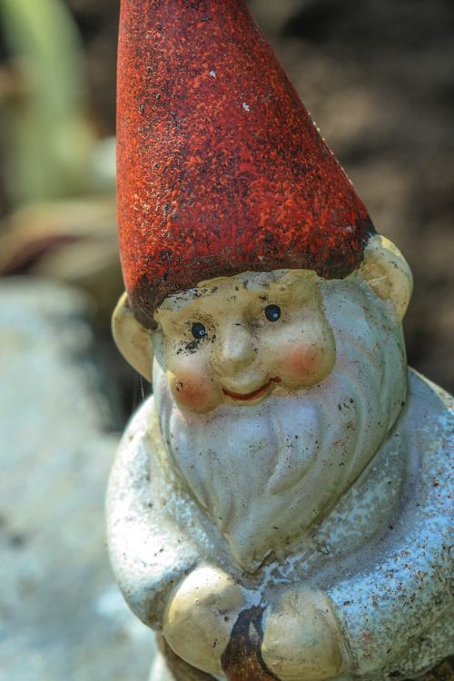 garden gnome brownie ornament