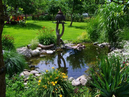 garden pond small pond garden