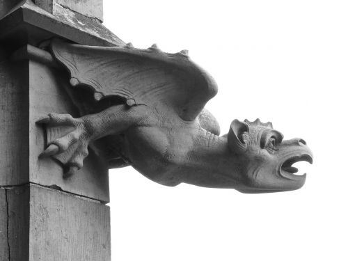 gargoyle figure dragon