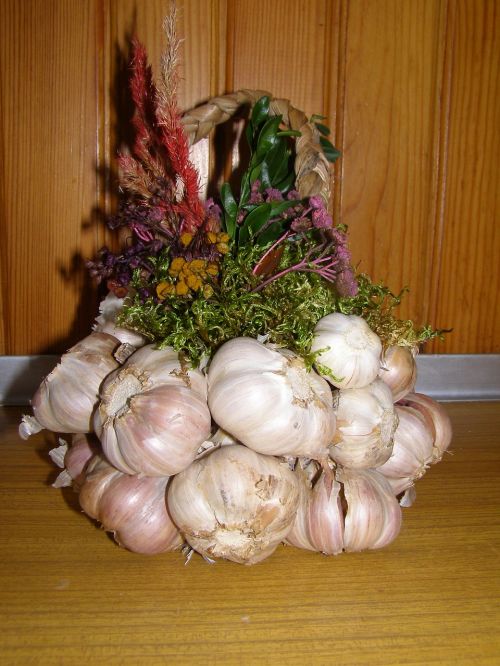 garlic bouquet shopping cart