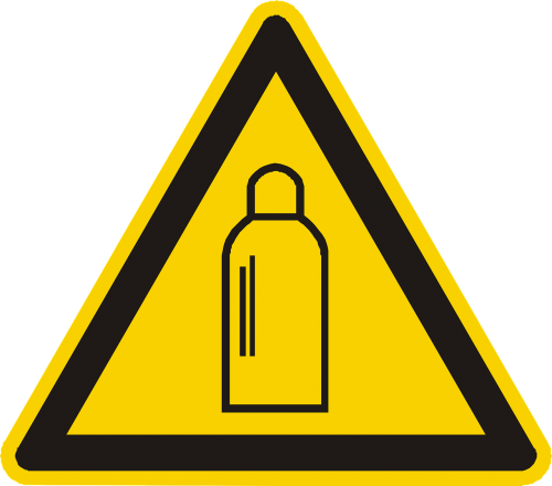 gas cylinder high pressure warning