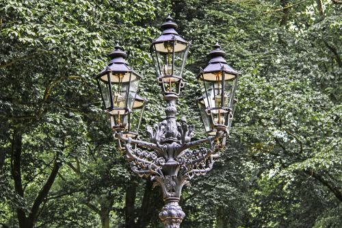gas lantern street lamp old