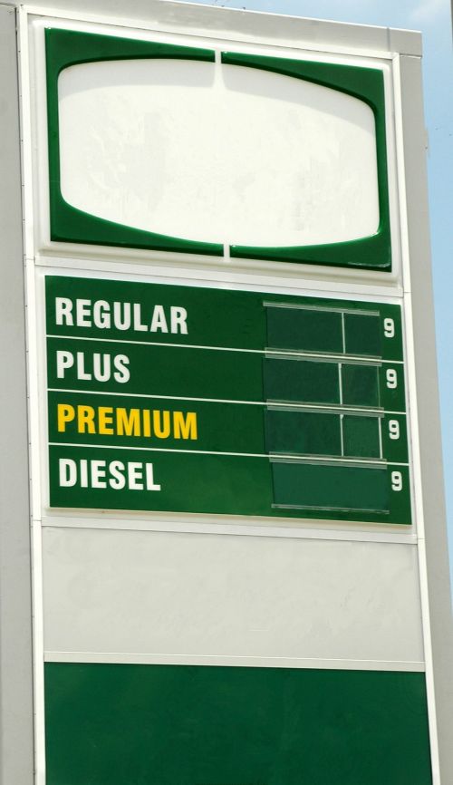 Gas Sign Without Prices