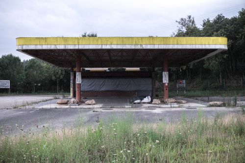gas station abandoned vintage