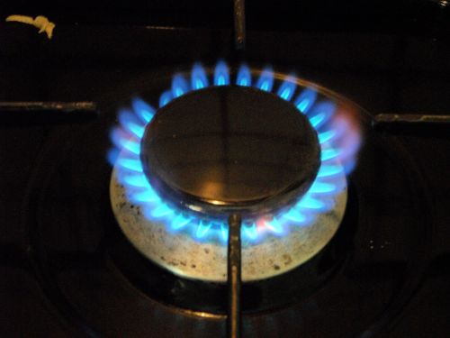 gas stove burn gas