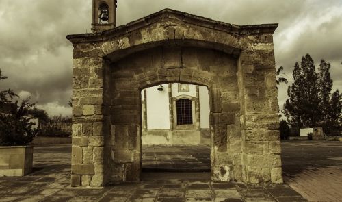 gate entrance stone