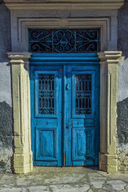 gate door blue