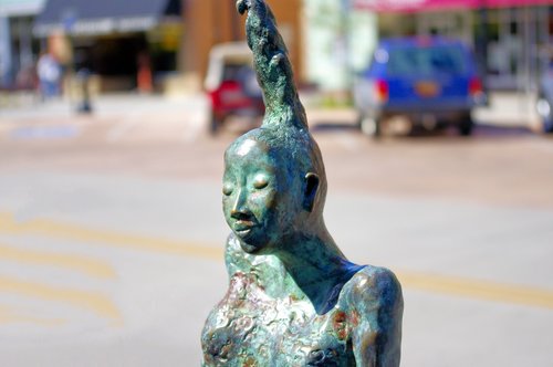 gathering soul  bronze  sculpture