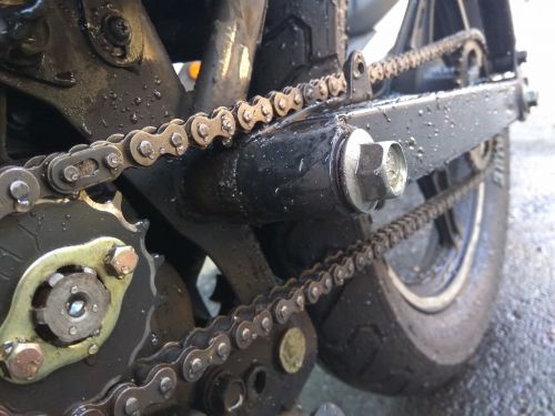 gear shift before and after teeth chain bar
