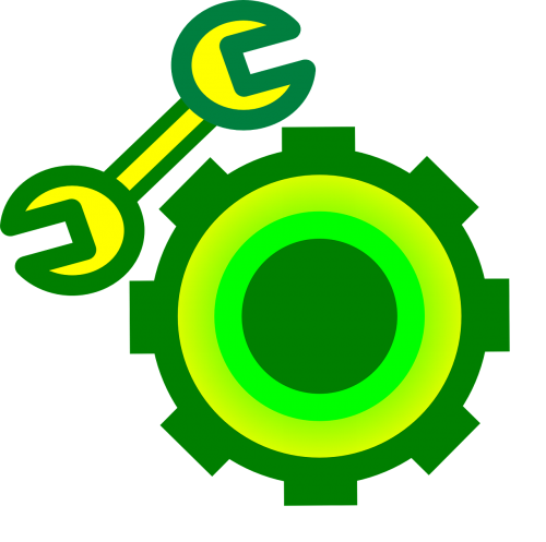 gear wheel wrench symbol