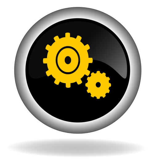gears button icon