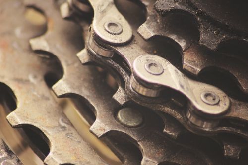 gears chains bike