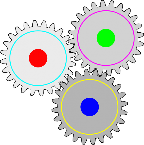 gears cogs connected
