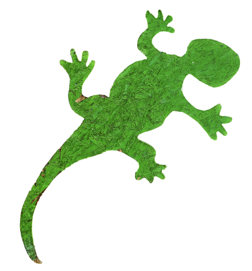 gecko holzfigur figure