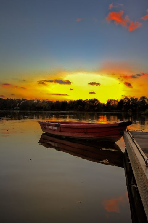 gelsenkirchen berger lake evening