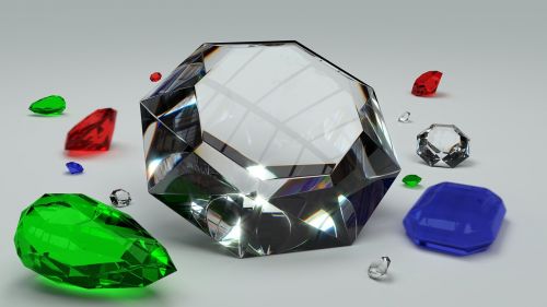 gems diamond emerald