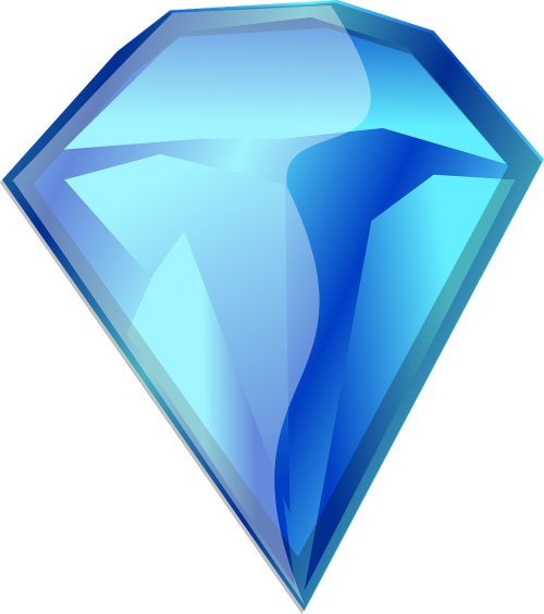 gemstone diamond blue