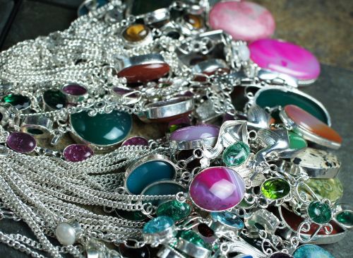 gemstone necklaces chokers