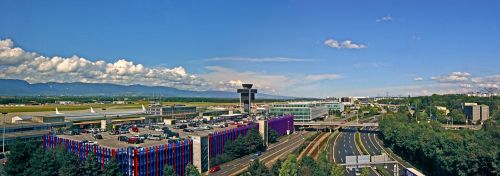 geneva airport panoramic