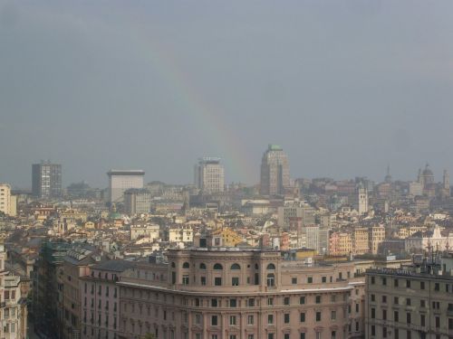 genoa rainbow landscape