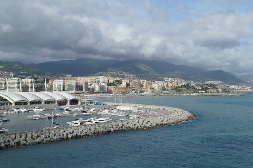 genoa  italy  port