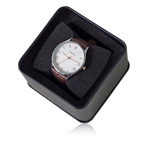 gents tempo quartz dress watch  clock  time