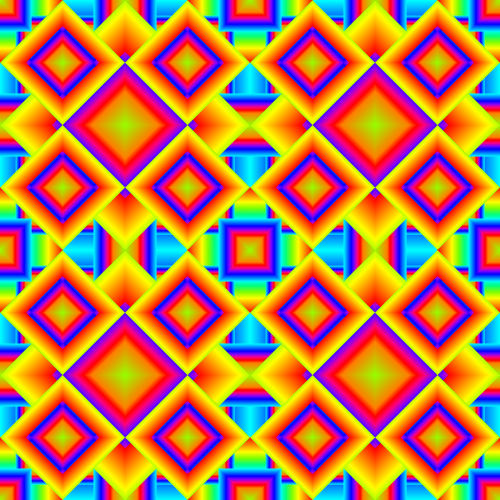 geometric colorful tile