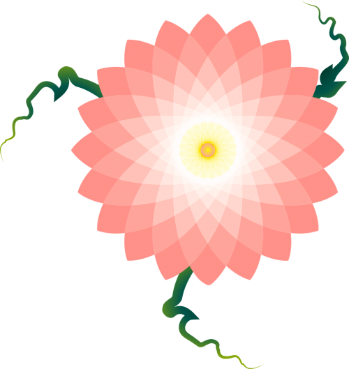 geometric flower vector