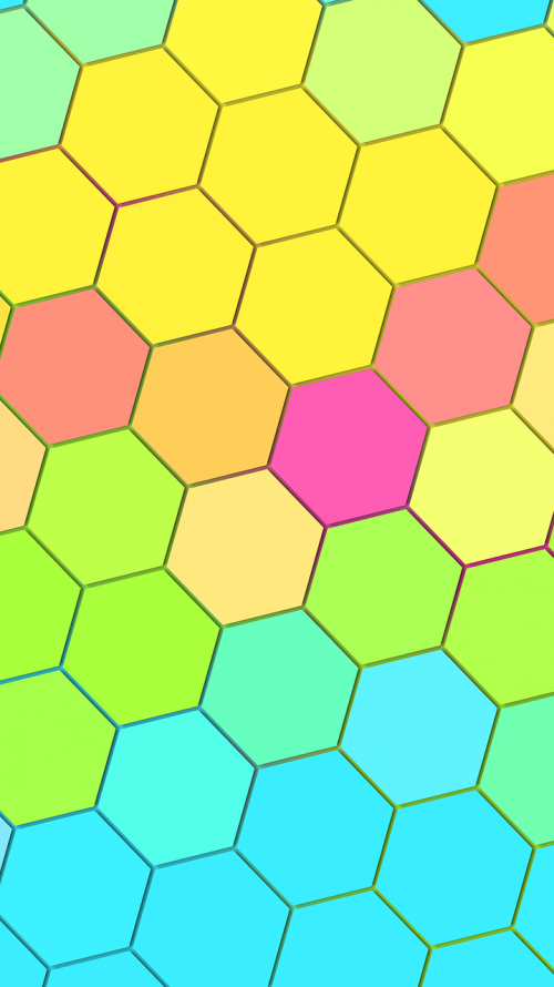 geometric colorful pastel