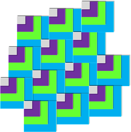 geometric 3d mosaic