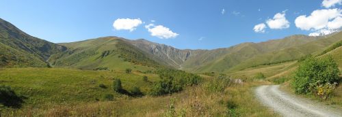 georgia pass tan mountains
