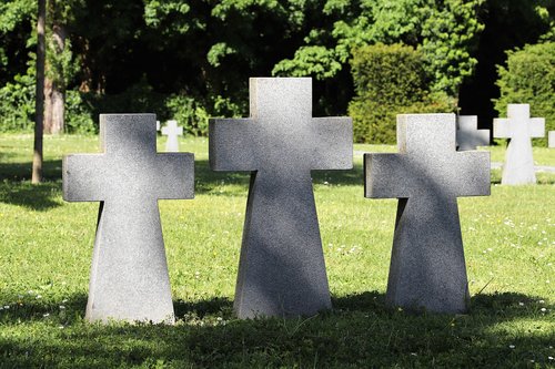german military cemetery  second world war  crosses