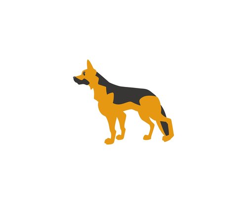 german shepherd  dog vector  dog