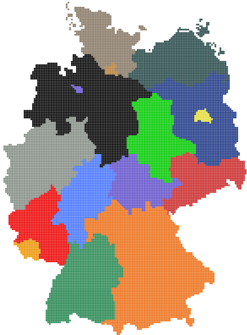 germany map regions