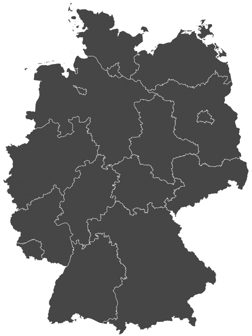 germany silhouette regions