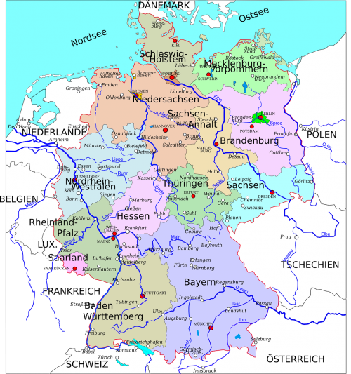 germany states map