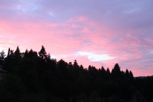 germany abendstimmung sky