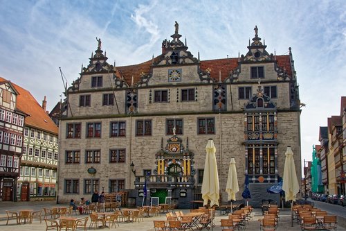 germany  hannoversch-münden  marketplace